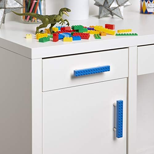 Set of 2 Build-On Brick Drawer Pulls (Green)