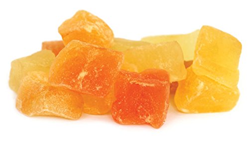 Yupik Dried Papaya, Diced, 2.2 lb (35.2 oz), Gluten-Free, Vegan, Kosher, Sweetened Tropical Dried Fruits, Cubed Papaya Pieces, No Added Sulphites, Fruity Snacks, For Baking, Topping & Inclusions