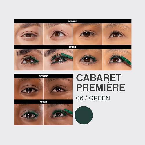 Vivienne Sabó Cabaret Premiere Black Mascara, Volume and Length, Defining, Curling, No Flaking, No Clumping, Smudge Proof, Washable, Cruelty-Free, Made in Europe, (01 Black), 0.3 Fl Oz, 1 Pack