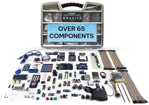 GAR Monster Starter Kit for Arduino - Robotics & IoT Development | Comprehensive 5-Board Set: Uno R3, Mega 2560, Nano V3, ESP32 WiFi+BT