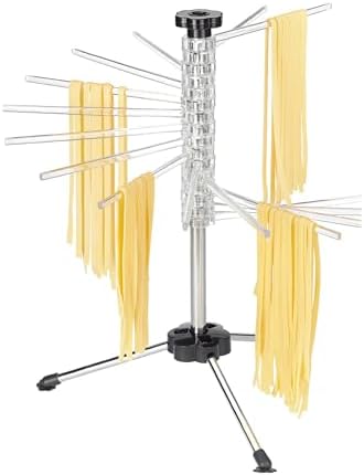 Fante's Collapsible Pasta Drying Rack, for Drying Spaghetti Fettuccine Angel Hair Linguini and Long Homemade Noodles