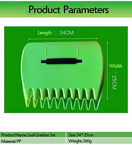 Leaf Grabber Set Paw Handheld Hazelnut Leaf Scoop Fast Lawn Remove Fallen Collection Great Tool Lawn Claw Leaf Blade Used to Pick Up Leaves