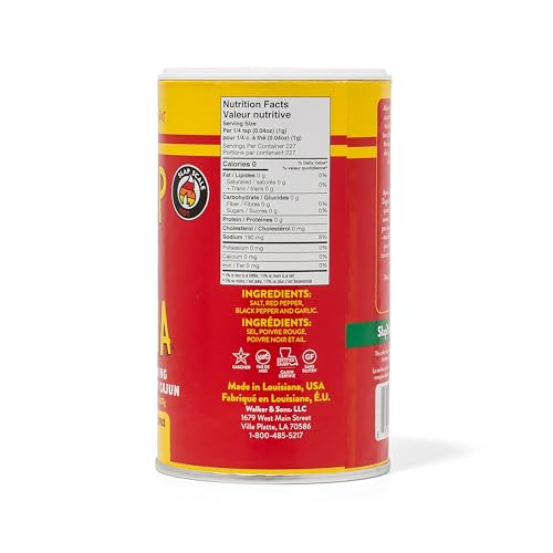 Slap Ya Mama Cajun Seasoning from Louisiana, Hot Blend, No MSG and Kosher, 8 Ounce Can | one 8 oz canister of Hot Blend Cajun seasoning for chicken, seafood, vegetables, grilling, and everyday meals.