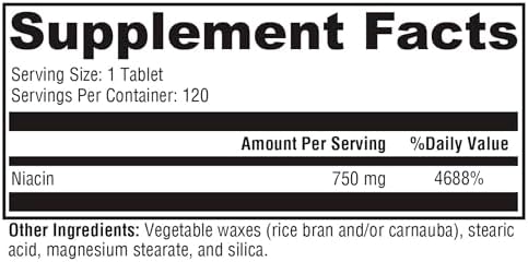 XYMOGEN NiaVasc - Sustained-Release 500 mg Niacin - Supports Healthy Blood Lipids & Normal Carotid Intima-Media Thickness - Vegetarian, Non-GMO & Gluten-Free - 120 Capsules