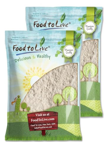 Food to Live Unbleached White Fine Pastry Flour, 2 Pounds – Stone Ground from Soft White Whole Wheat Berries, Finely Milled and Sifted, Unbromated