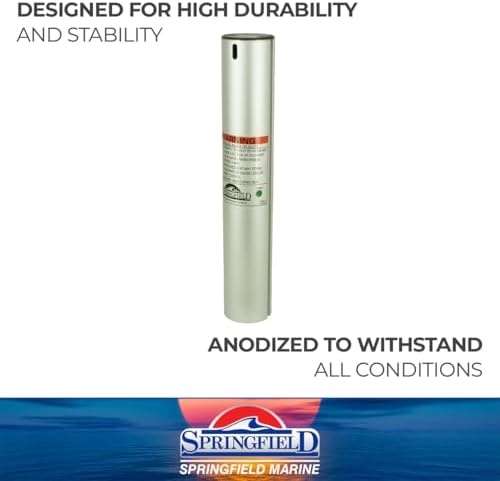 Springfield Marine 3300712 Plug-in Fixed Height Post - 12" Post Bulk,grey