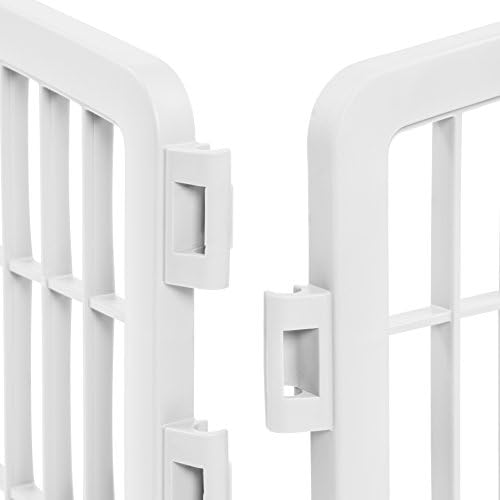 IRIS USA Playpen Panels, Extension Set, Gray | Multiple Pets, Add-On Panel Set, Connect Additional, Size Increase Addon, Matches Existing, Increases Space