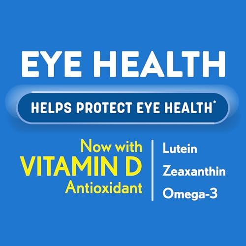 Ocuvite 50+ Eye Vitamin & Mineral Supplement, Multivitamin for Vision & Ocular Health with Omega-3, Zinc, Vitamins C & E, Lutein & Zeaxanthin, Zinc Supplements for Women and Men, 50 Softgels