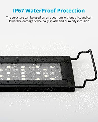 NICREW SkyLED Plus Aquarium Plant Light, Freshwater Fish Tank Light with Ramp Up and Dim Down