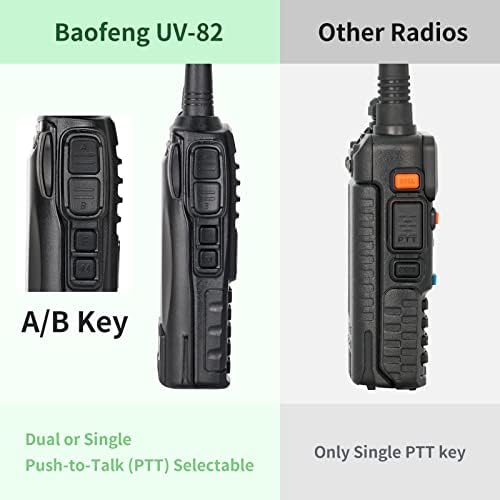 BaoFeng Radio BaoFeng UV-82 Ham Radio 144-148/420-450Mhz 2 Way Radio with FTDI Programming Cable Long Range Dual Band Two-Way Radio Walkie Talkie (5