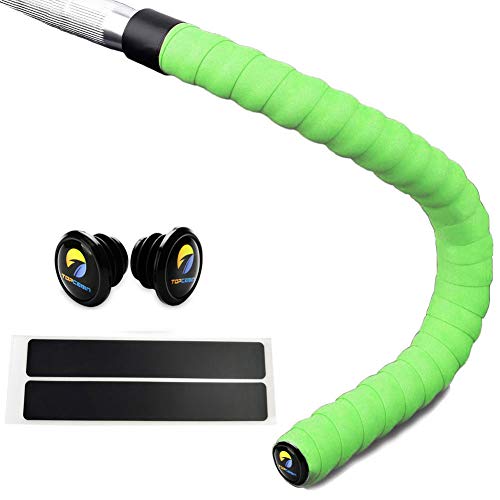 TOPCABIN® Camouflage Series Comfort Gel Road Bike Handlebar Tape Bike Bar Tape with Reflective Bar Plugs