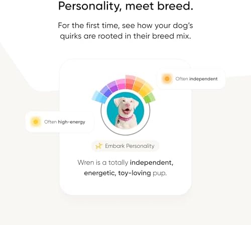 Embark Breed ID Dog DNA Test Kit – 400+ Breeds, 99% Breed Accuracy | Dog DNA testing kit for mixed breeds. Ancestry to great-grandparents