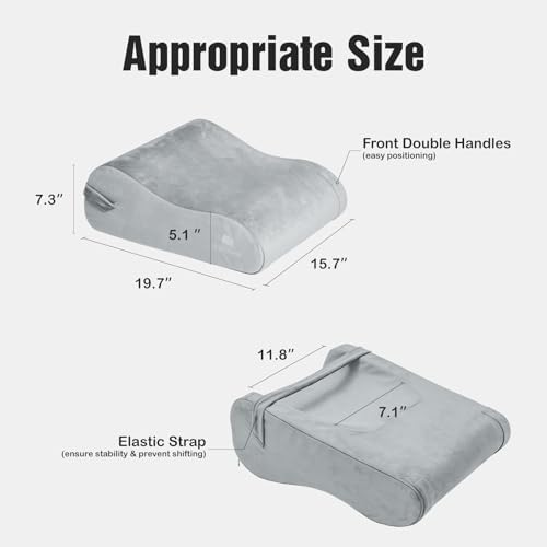 LightEase Memory Foam Leg, Knee, Ankle Foot Support and Elevation Pillow for Surgery Recovery