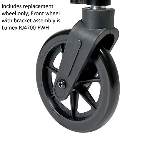 Lumex Replacement Wheel for Rollators, 1 Each, RJ4700-WH