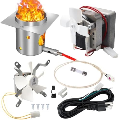 Grill Replacement Parts for Pit Boss 3/5/7 Series Vertical Pellet Smokers | Include Upgrade 2.0RPM Auger Motor, Grill Induction Fan