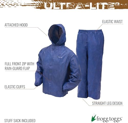 FROGG TOGGS Youth Ultra-Lite2 2-Layer Waterproof Breathable Rain Suit