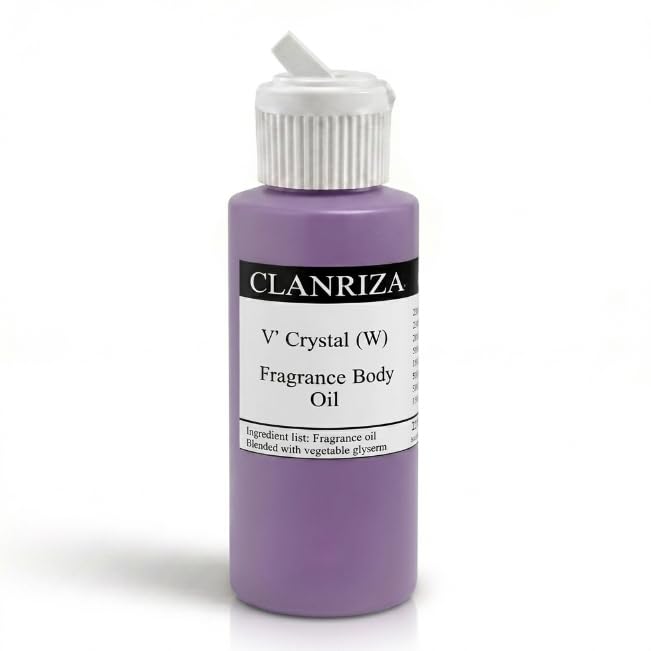1 Fl Oz V' Crystal Natural Fragrance Body Oil For Women