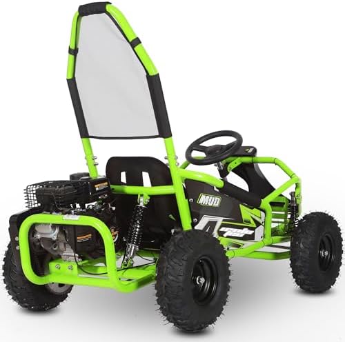 MotoTec Mud 98cc Go Kart Full Suspension Blue
