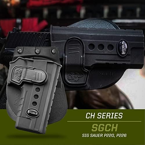 Fobus SGCH Concealed Carry OWB Holster for Sig Sauer P220 and P226, Active Retention, Right Handed