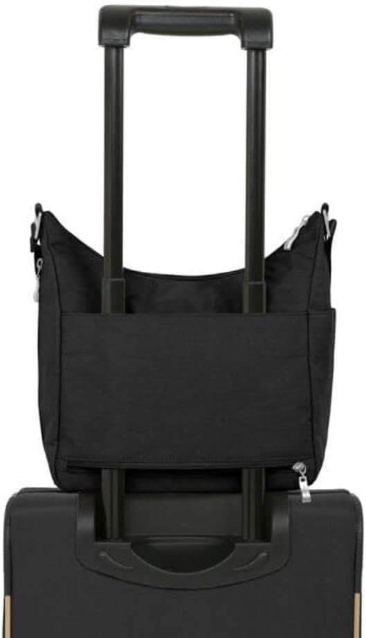 Baggallini womens Everywhere Bagg Crossbody Women 11x9 Lightweight Nylon Hobo Water-resistant Travel Bag W/Rfid