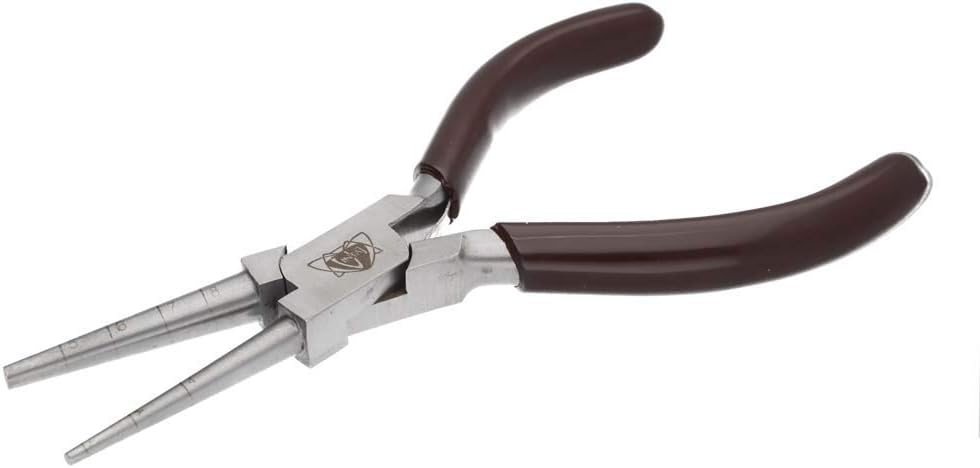 The Beadsmith Vintaj Loop Rite Pliers – Make Perfect Wire Loops in 7 Sizes (2–8mm), Jewelry Making Tool for Jump Rings
