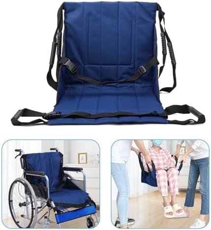 Patient Lift Transfer Belt from Bed to Wheelchair Stair Transfer Emergency Evacuation Chair Pad Safety Medical Lifting Sling Slide Board