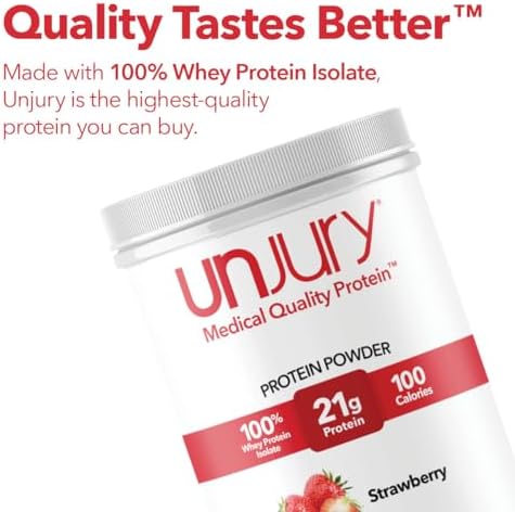 Unflavored Protein Powder | 21g 100% Whey Isolate Protein Powder | Unflavored Whey Protein Powder | Low Carb and Sugar Free Whey Protein Isolate | Gluten Free | Certified Kosher | 15 Servings