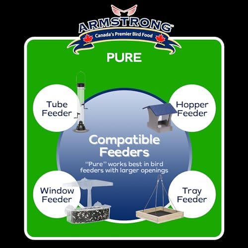 Armstrong Wild Bird Food Royal Jubilee Pure Bird Seed Blend, 20 Pounds - No-Mess, No-Sprouting Formula for Clean & Easy Feeding