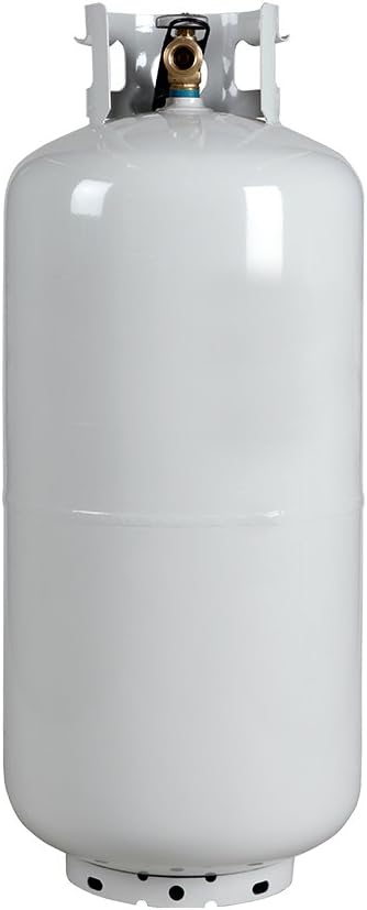 40 lb Propane Tank Cylinder - New Steel LPG Tank with OPD Valve, 9.4 Gallon Capacity - DOT Approved