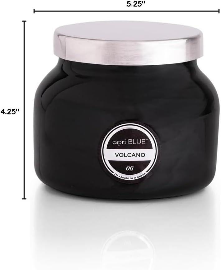 Capri Blue Volcano Scented Candles - Luxury Glass Jar Candles for Home Scented with Tropical Fruit & Sugared Citrus - Soy Wax Blend - Blue Color (19 oz)