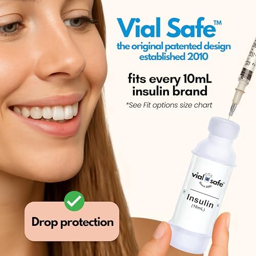Vial Safe Silicone Insulin Vial Protector Case Cover 2-Pack Clear