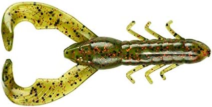 Yum Lures YCW302 Christie Craw Soft Bait, Watermelon Red Flake