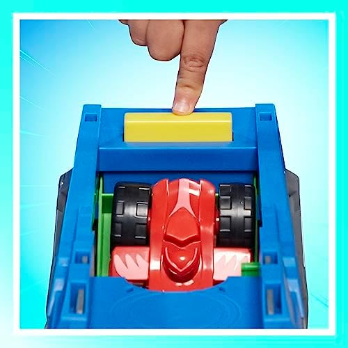 PJ MASKS Power Heroes Hero Hauler Truck Playset with 2 Duo Racer Superhero Toy Cars, Preschool Toys for Boys and Girls