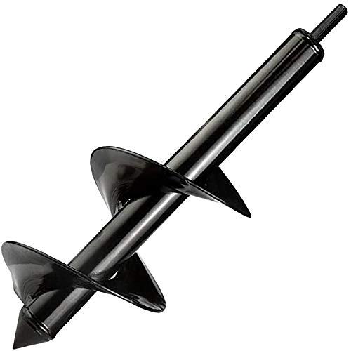 Auger Drill Bit for Planting 4"x12", Garden Plant Flower Bulb Bedding Planter Auger Spiral Drill Bit, Easy Planter Garden Auger