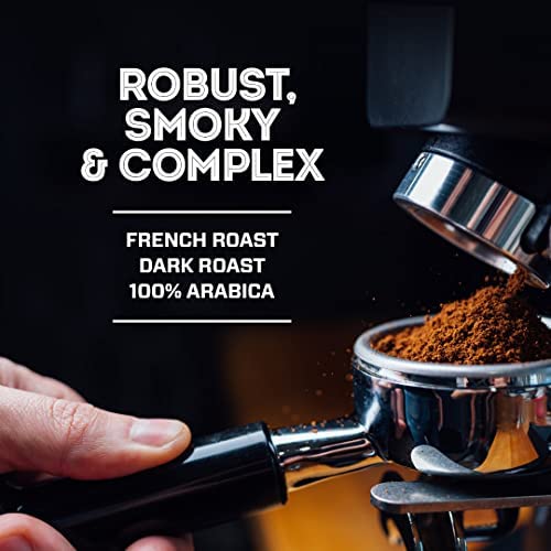 Eight O'Clock Coffee French Roast, 12 Ounce (Pack of 6) Dark Roast Ground Coffee, Robust, Smoky & Complex, 100% Arabica