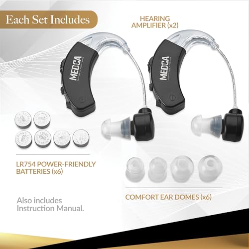 Behind the Ear Sound Amplifier - BTE Hearing Ear Amplification Device and Digital Hearing Aids for Seniors PSAD for the Hard of Hearing