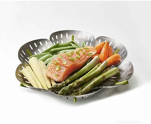Joseph Joseph Bloom Folding Steamer Basket, Vegetable Steamer