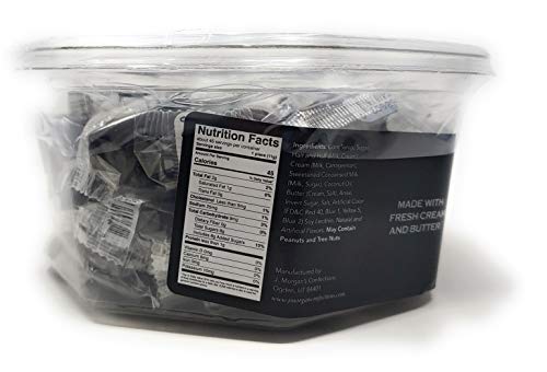 J Morgan Confections Heavenly Caramels, Butter Flavor (1 lb. 2 oz, 45 ct, Single-Pack); Gourmet, Artisan Soft and Chewy Butter Caramel Candies, Creamy and Smooth, Hand-Crafted Golden Treats