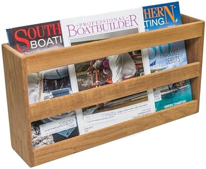 Whitecap Teak Double-Wide Magazine Rack