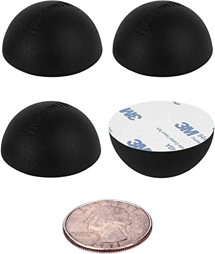 Hudson Hi-Fi Speaker Isolation Feet (4-Pack, 1") – Adhesive Silicone Anti-Vibration Pads for Speakers, Turntables, Subwoofers & Amplifiers, Supports 5-18 lbs Per Pad