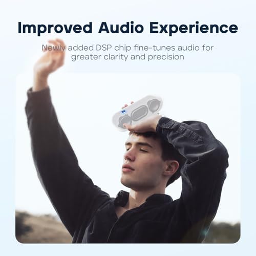 Tribit XSound Go Portable Bluetooth Speaker, 16W, 24H Playtime, Black | IPX7 Waterproof, Custom EQ, XBass, BT5.3, Wireless, Loud Sound, TWS Pairing, Type-C, Outdoor, Home, Travel, Beach, Shower