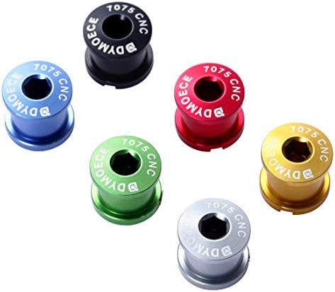 Double Chainring Bolts 7075 Aluminum Alloy for Road MTB M8 Crankset | Bike Chainring Bolts Anodized Anti-Corrosion CNC Machined