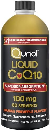 Qunol Liquid CoQ10 100mg, Superior Absorption, Antioxidant, 20 Ounces | #1 Cardiologist Recommended Supplement for Heart Health, Coenzyme Q10 Supplement to support Vascular Health & Cellular Energy