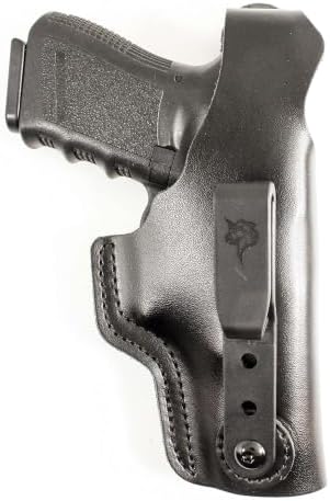 DeSantis Dual Carry II IWB/OWB Holster- Leather Holster, Fits GLOCK 19/19 GEN 5/19X/23/32/36/45/48, Beretta Cougar 9/40, S&W 99/990 L 4""