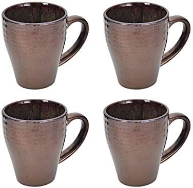 Mikasa Gourmet Basics Verona 16-Piece Stoneware Dinnerware Set, Service for 4, Includes Dinner Plates, Salad Plates, Soup Bowls and Mugs