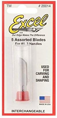 Excel Assorted Light Duty Blades (5 Pieces)