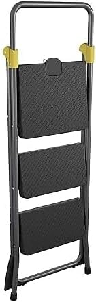 Cosco 11839GGO Commercial 3-Step Folding Stool, 300lb Cap, 20 1/2w x 32 5/8d x 52 1/8h, Gray