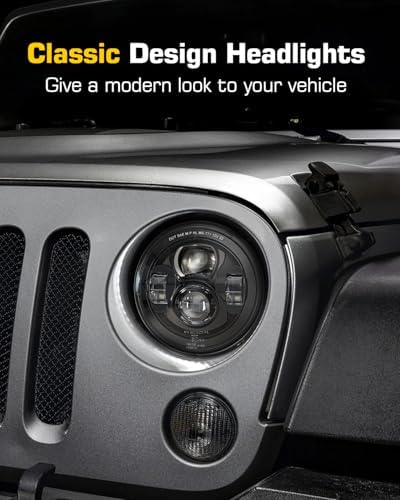 5x7 7x6 Inches LED Headlights H6054 Hi/Low Sealed Beam DOT/SAE Headlamps