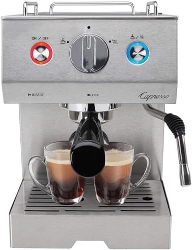 Capresso Cafe Select Professional Stainless Steel Espresso & Cappuccino Machine