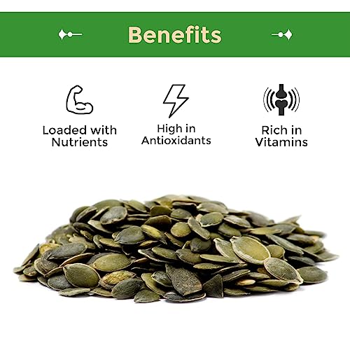 Sincerely Nuts - Raw Unsalted Shelled Pepitas Pumpkin Seeds | Healthy Antioxidant All Natural Snack Food or Toppings | Vegan, Kosher, Gluten Free Food | High in Protein 1(LB) Bag